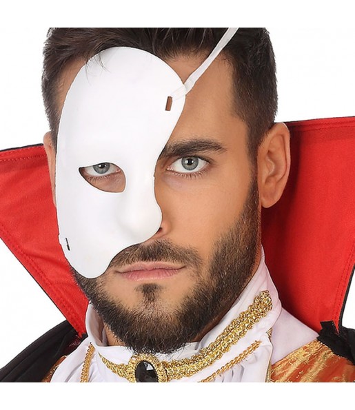 Masque du Fantôme de l\'Opéra blanc pour compléter vos costumes