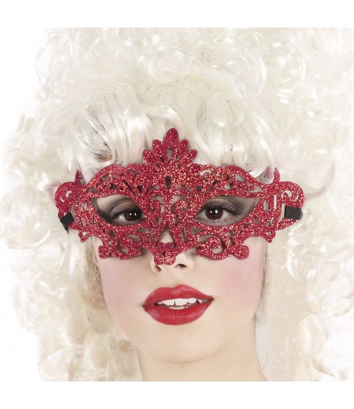 Masque de Venise rouge pour compléter vos costumes