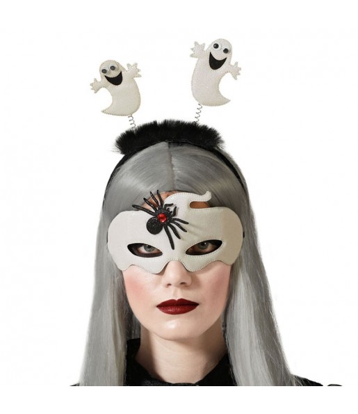 Masque et bandeau fantômes pour compléter vos costumes térrifiants