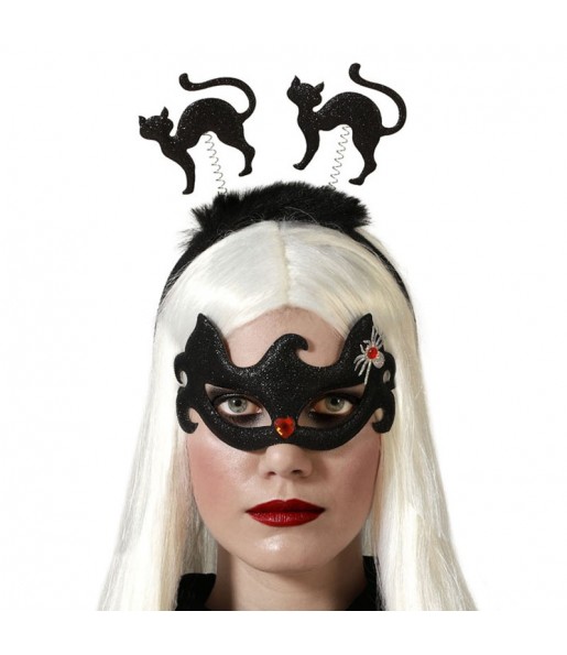 Masque et Bandeau Chats pour compléter vos costumes térrifiants