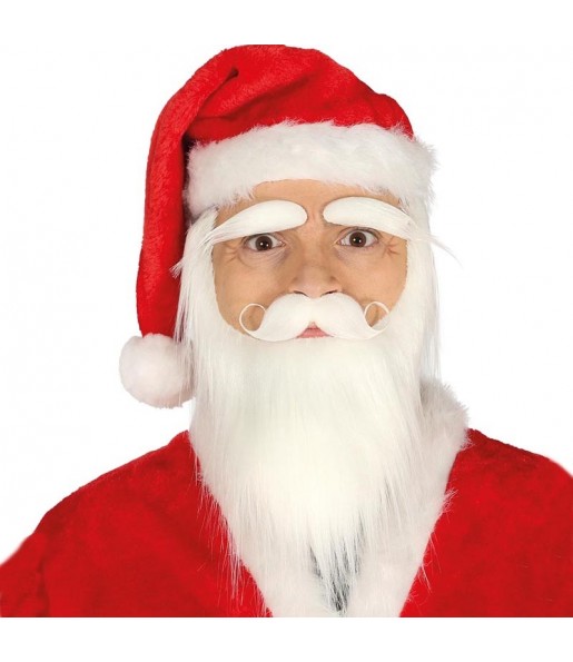 Barbe, moustache et sourcils Père Noël