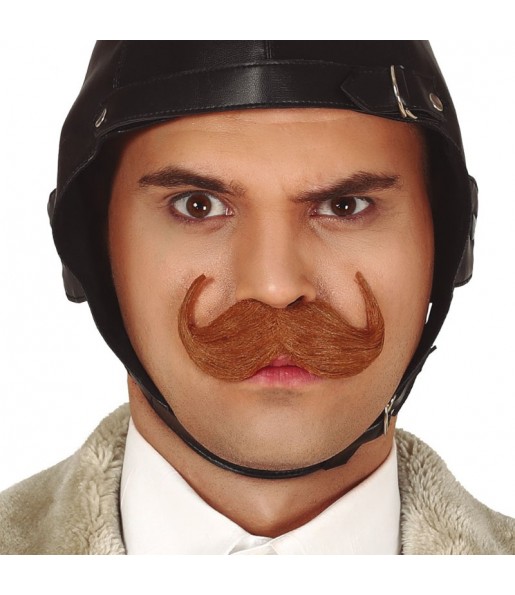 Moustache Anglais marron