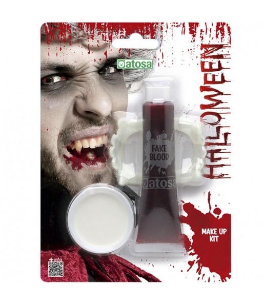 Kit Faux sang et dentier Vampire