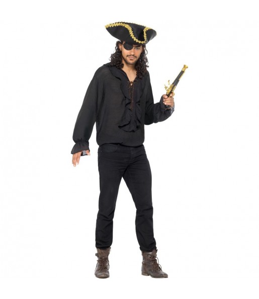 Chemise Pirate noire pour homme