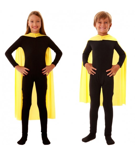 Cape super héros jaune enfant