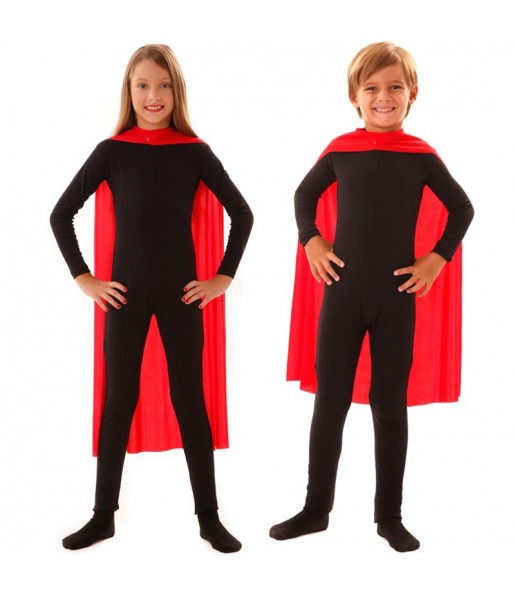 Cape super héros rouge enfant