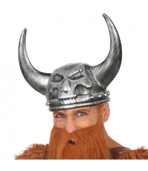 Casque viking avec cornes en forme de crâne pour compléter vos costumes