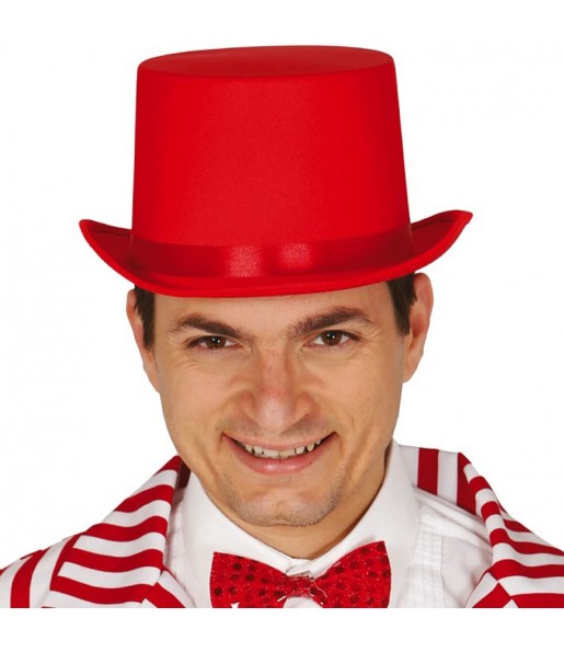 Chapeau Haut de forme Rouge