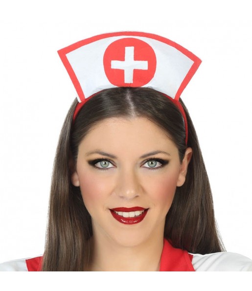 Bandeau d'infirmière adulte pour compléter vos costumes