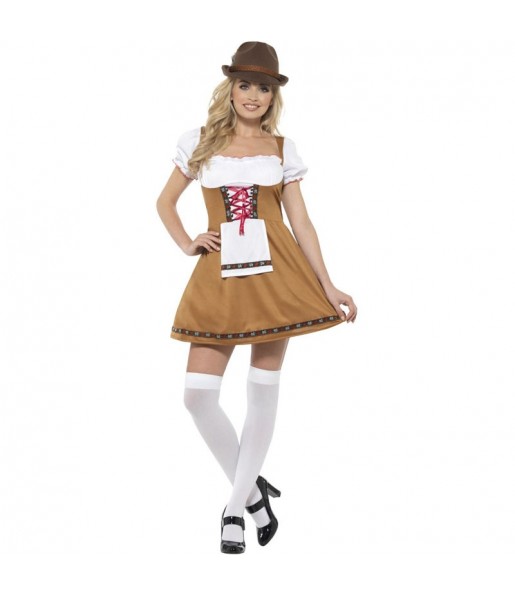 Costume Allemande Oktoberfest marron femme