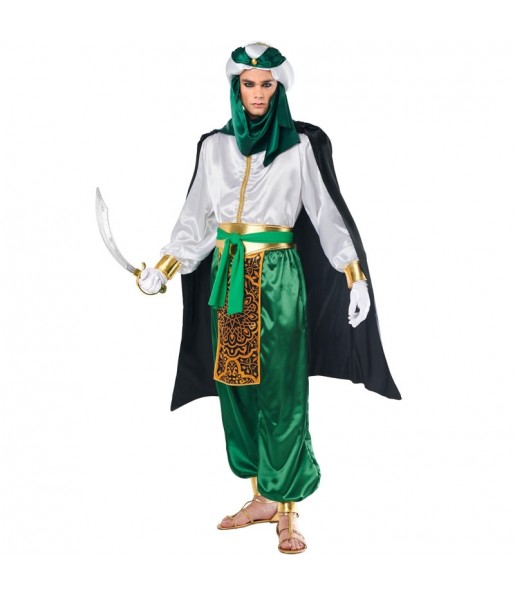 Costume pour homme Bédouin arabe vert