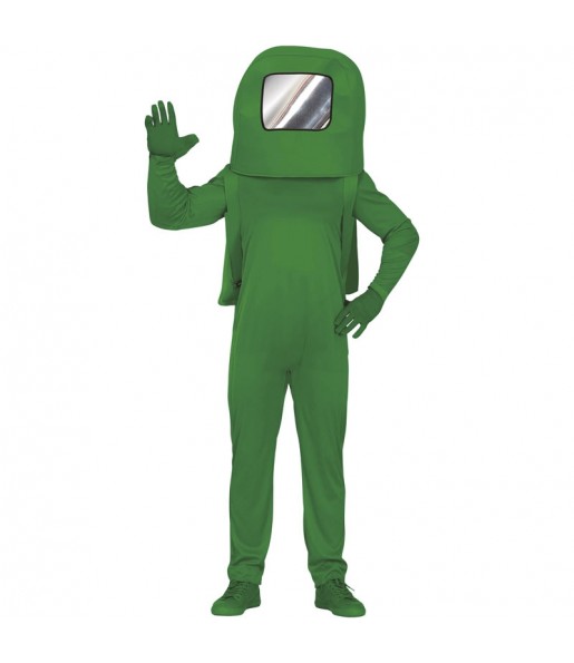 Déguisement Astronaute Among us vert homme