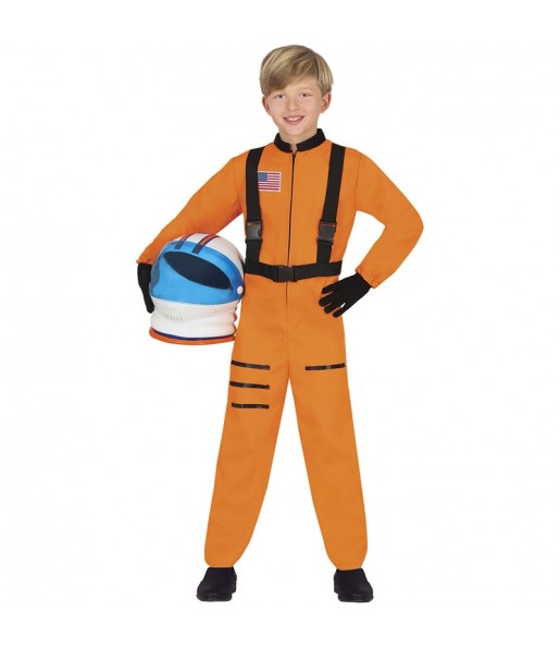 Costume Astronaute orange garçon