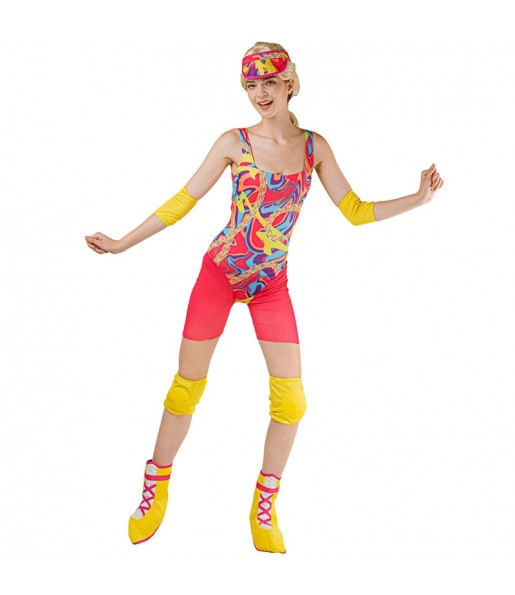 Costume Barbie patineuse multicolore femme