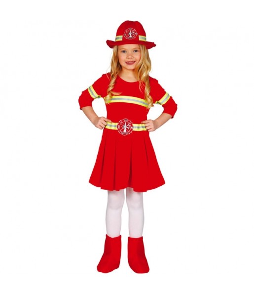 Déguisement Pompier Rouge enfant