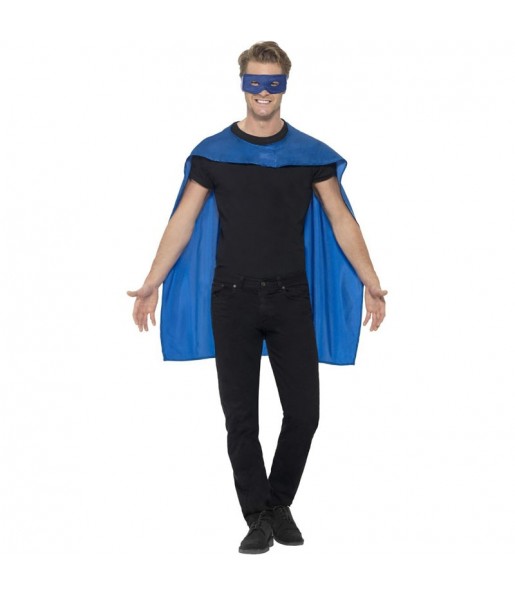 Déguisement Cape bleue super-héros adulte