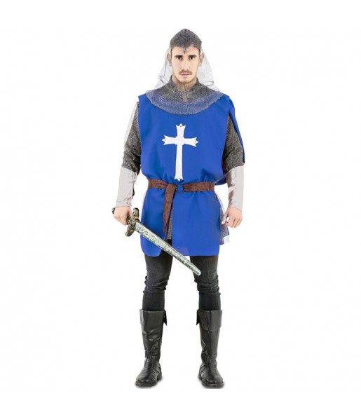 Cape médiévale bleue pour homme pour compléter vos costumes