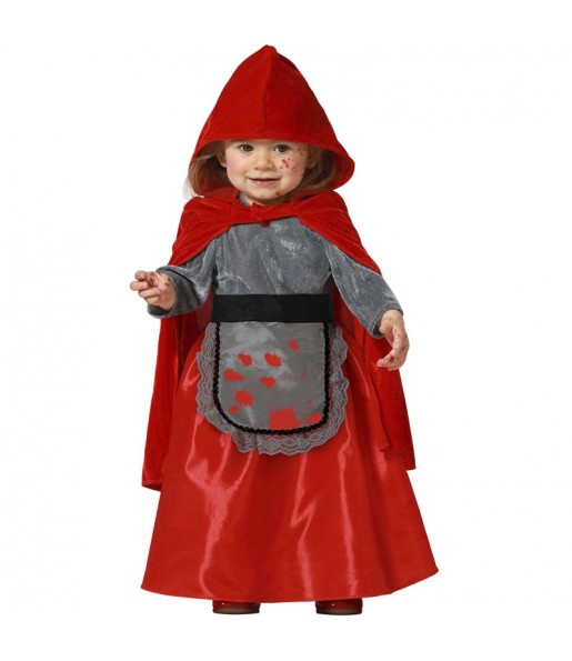 Costume Le petit chaperon rouge sanglant bébé