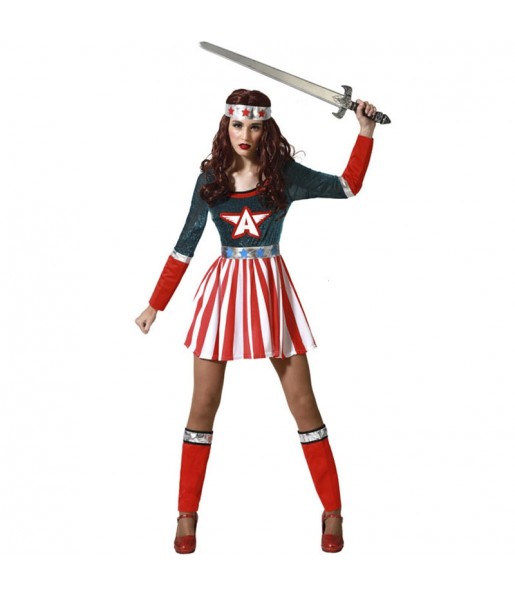 Costume Capitaine America bande dessinée femme