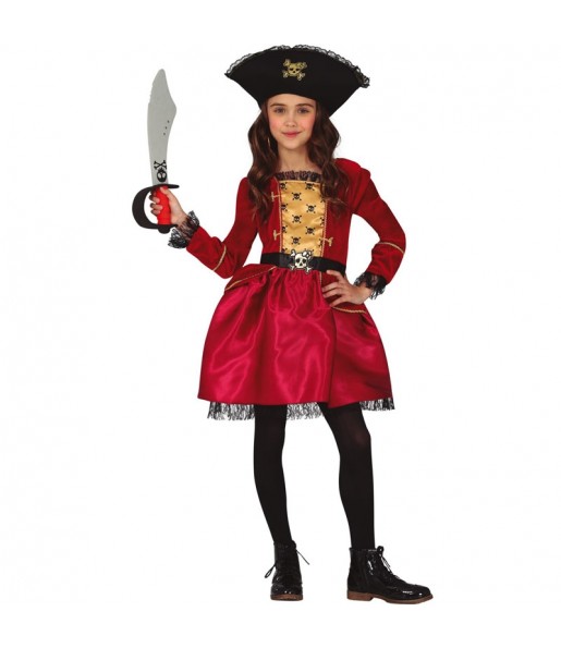 Costume Capitaine Pirate Elegant fille