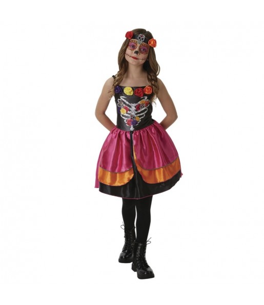 Costume Catrina de la Forêt fille