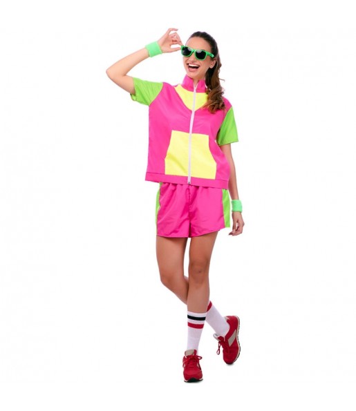 Costume Survêtement 80's rose femme