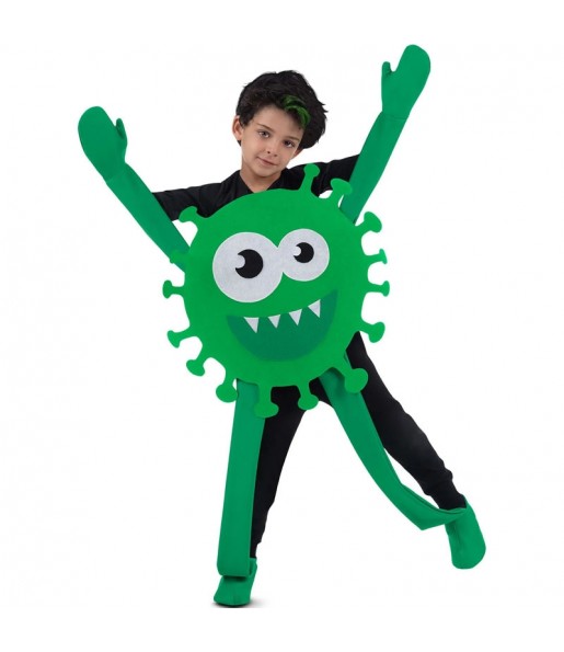 Costume Coronavirus vert garçon