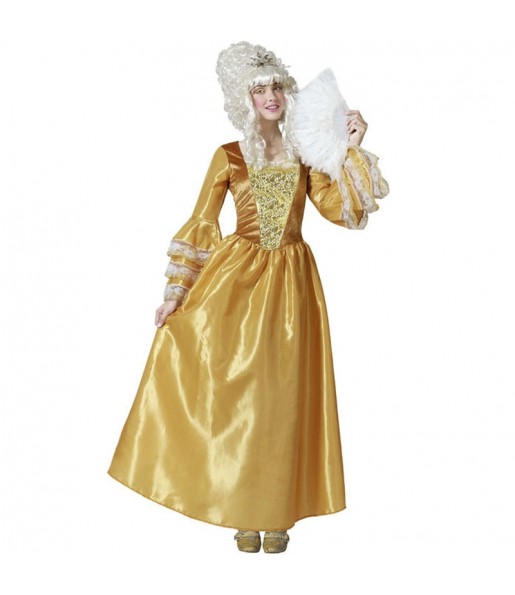 Costume Courtisane dorée femme