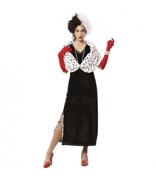 Déguisement Cruella de Vil 101 Dalmatiens femme