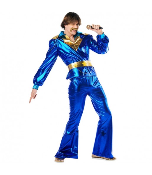 Costume Disco Abba bleu homme