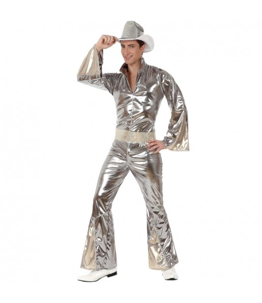 Déguisement Disco Argent homme