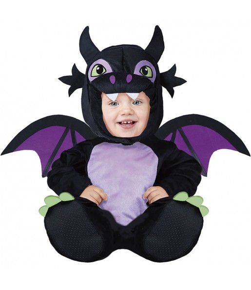 Costume Dragon noir bébé
