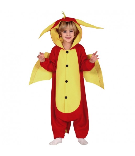 Déguisement Dragon Rouge Kigurumi garçon