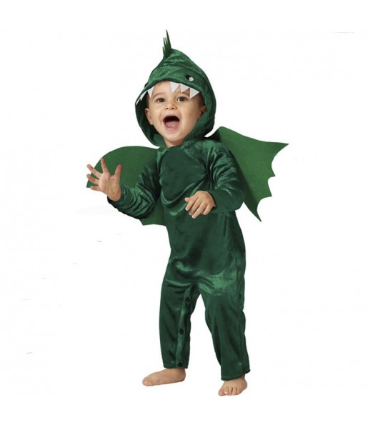 Costume Dragon vert bébé