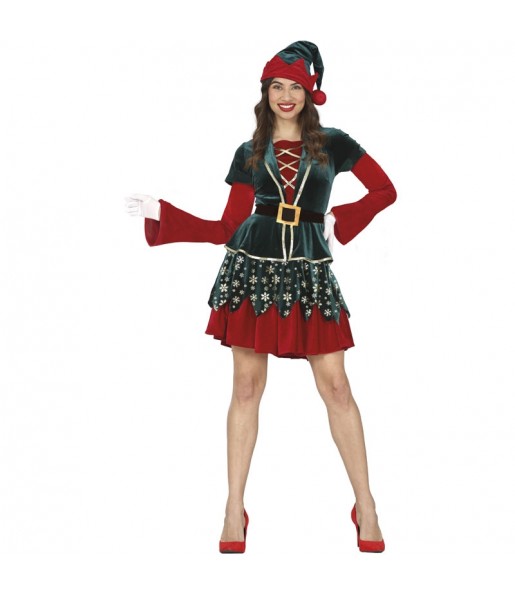 Costume Elfe aidant le Père Noël femme