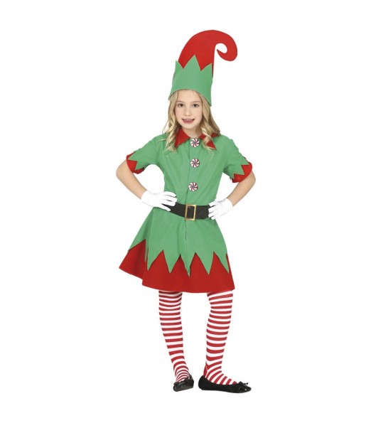 Costume Elfe du Père Noël fille