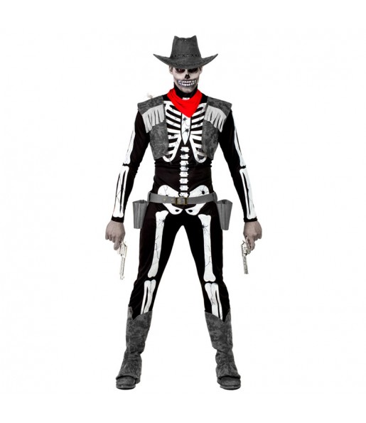 Déguisement Squelette Cowboy homme