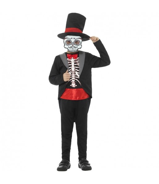 Déguisement Squelette Mexicain Catrin garçon