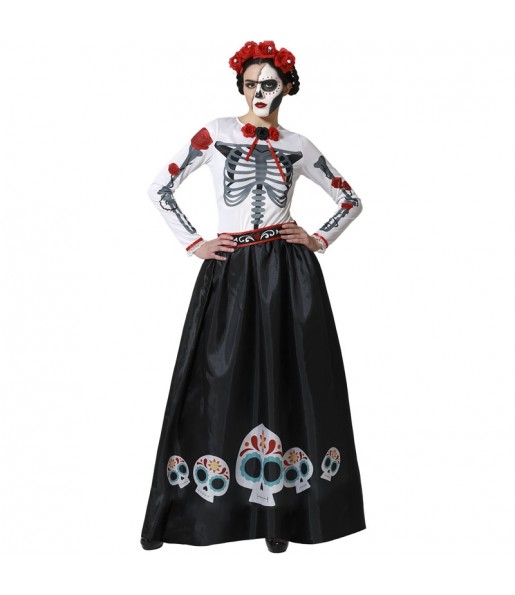 Costume Squelette mexicain Catrina femme