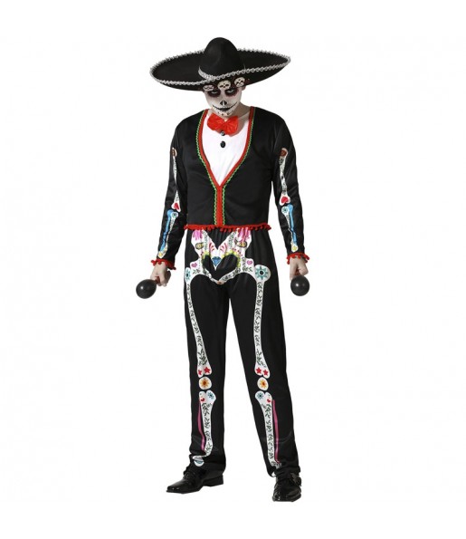 Costume Squelette mexicain jour des morts homme