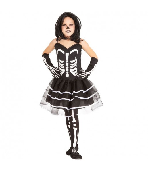 Costume Squelette Miss Bones fille