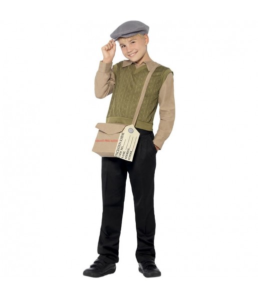 Costume Évacué de la Seconde Guerre mondiale garçon