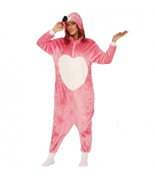 Déguisement Flamant Rose Kigurumi adulte