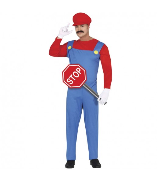 Costume Plombier Mario Bros homme