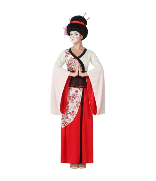 Costume Geisha avec fleurs femme
