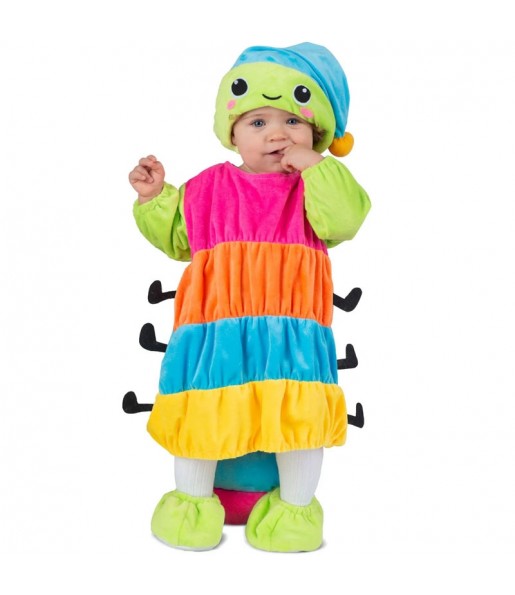 Costume Ver multicolore bébé
