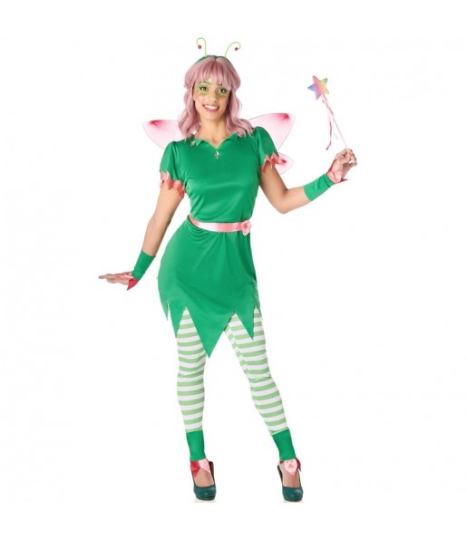 Costume Fée Clochette verte femme