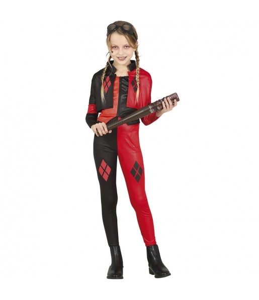 Costume Harley Quinn rebelle fille