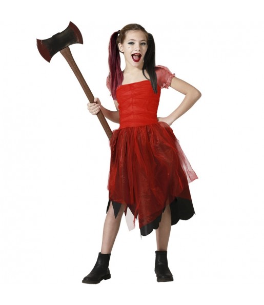 Costume Harley Quinn rouge fille