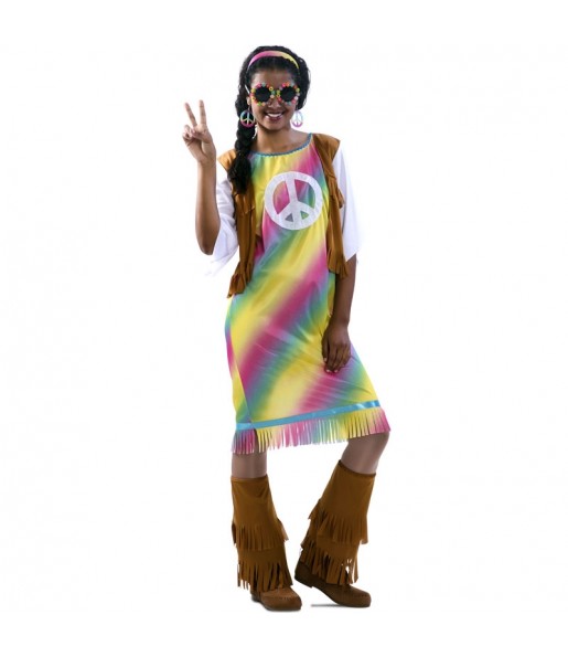 Déguisement Hippie Rainbow femme